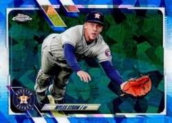 2021 Topps Chrome Update Sapphire Edition Base Set Myles Straw #US317 card