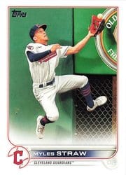 2022 Topps Base Set Myles Straw #654 card