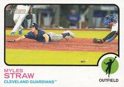 2022 Topps Heritage Base Set Myles Straw #304 card