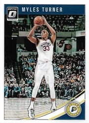 2018-19 Donruss Optic Base Set Myles Turner #142 card