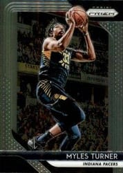 2018-19 Panini Prizm Base Set Myles Turner #164 card