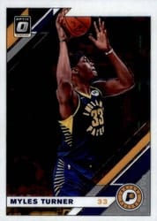 2019-20 Donruss Optic Base Set Myles Turner #148 card