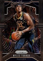 2019-20 Panini Prizm Base Set Myles Turner #216 card