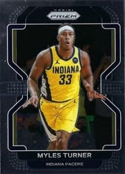 2021-22 Panini Prizm Base Set Myles Turner #175 card