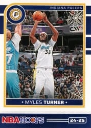 2024-25 Haunted Hoops Base Haunted Hoops Myles Turner #5 card