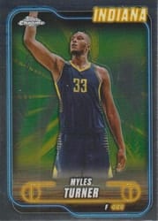 2024-25 Topps Chrome Base Set Myles Turner #38 card