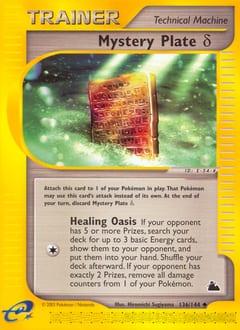 Skyridge Mystery Plate δ #136 card