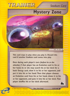 Skyridge Mystery Zone #137 card