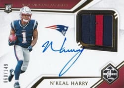 2019 Panini Limited Base Set N'Keal Harry #109 card