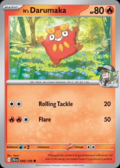 Journey Together N's Darumaka #26 card