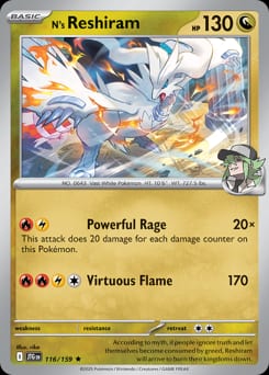 Journey Together N's Reshiram #116 card