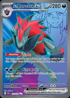 Journey Together N's Zoroark ex #175 card