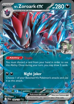 Journey Together N's Zoroark ex #98 card