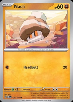 Paldea Evolved Nacli #120 card