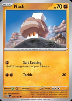 Paldea Evolved Nacli #121 card