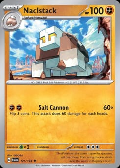 Paldea Evolved Naclstack #122 card