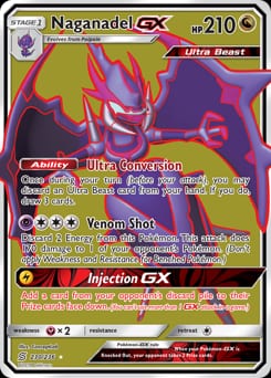 2019 Unified Minds Naganadel-GX #230 card