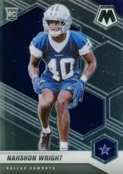 2021 Panini Mosaic Base Set Nahshon Wright #349 card