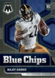 2021 Panini Mosaic Blue Chips Najee Harris #12 card