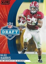 2021 Score NFL Draft Najee Harris #D12 card