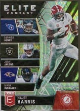 2021 Donruss Elite Elite Company Najee Harris/ Derrick Henry / Josh Jacobs / Mark Ingram II #EC6 card