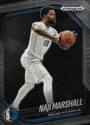 2024-25 Panini Prizm Black Base Set Naji Marshall #128 card