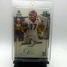 2022 Panini Luminance Year One Signatures Nakobe Dean #YOS-NDE card