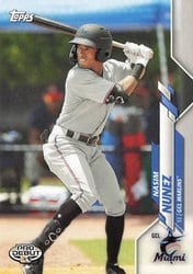 2020 Topps Pro Debut Base Set Nasim Nunez #PD-31 card