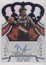 2019 Panini Crown Royale Rookie Autographs Nassir Little #CR-NLT card
