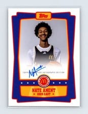 2025 Topps Chrome McDonald's All American Event Autographs Nate Ament #EA-NA card