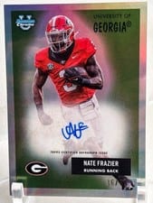 2025 Bowman University Chrome 1955 Bowman Football Autographs Nate Frazier #55AV-NF card