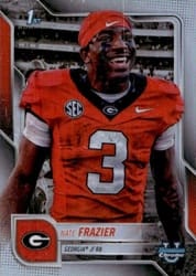 2025 Bowman University Chrome Base Image Variation Refractor Nate Frazier #SP-18 card