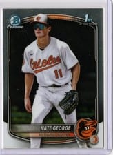 2025 Bowman Chrome Prospects Nate George #BCP-184 card
