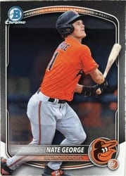2025 Bowman Draft Chrome Nate George #BDC-113 card