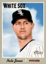 2019 Topps Heritage Base Set Nate Jones #146 card