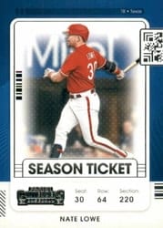 2021 Panini Contenders Base Set Nate Lowe #13 card