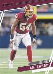 2020 Panini Prestige Base Set Nate Orchard #157 card