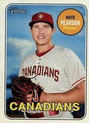 2018 Topps Heritage Minor League Base Set Nate Pearson #175 card