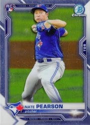 2021 Bowman Chrome Base Set Nate Pearson #17 card