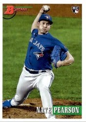 2021 Bowman Heritage Base Set Nate Pearson #38 card