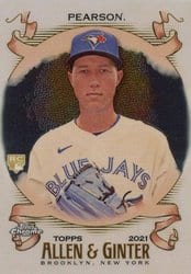 2021 Topps Allen & Ginter Chrome Base Set Nate Pearson #113 card