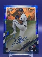 2021 Topps Chrome Sapphire Edition Rookie Autographs Nate Pearson #RA-NP card