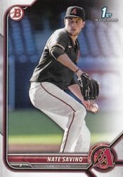 2022 Bowman Draft Base Set Nate Savino #BD-163 card