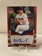 2025 Panini Stars & Stripes Collegiate National Team Signatures Nate Snead #NTS-NS card