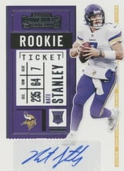 2020 Panini Contenders Base Set Nate Stanley #291 card