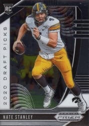 2020 Panini Prizm Draft Picks Base Set Nate Stanley #144 card