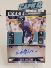 2024 Panini Contenders Optic Rookie Ticket Autographs Nate Wiggins #148 card