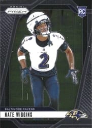 2024 Panini Prizm Base Set Nate Wiggins #380 card