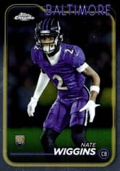 2024 Topps Chrome Base Set Nate Wiggins #227 card