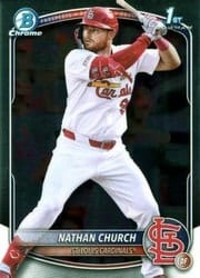 2025 Bowman Chrome Prospects Nathan Church #BCP-192 card